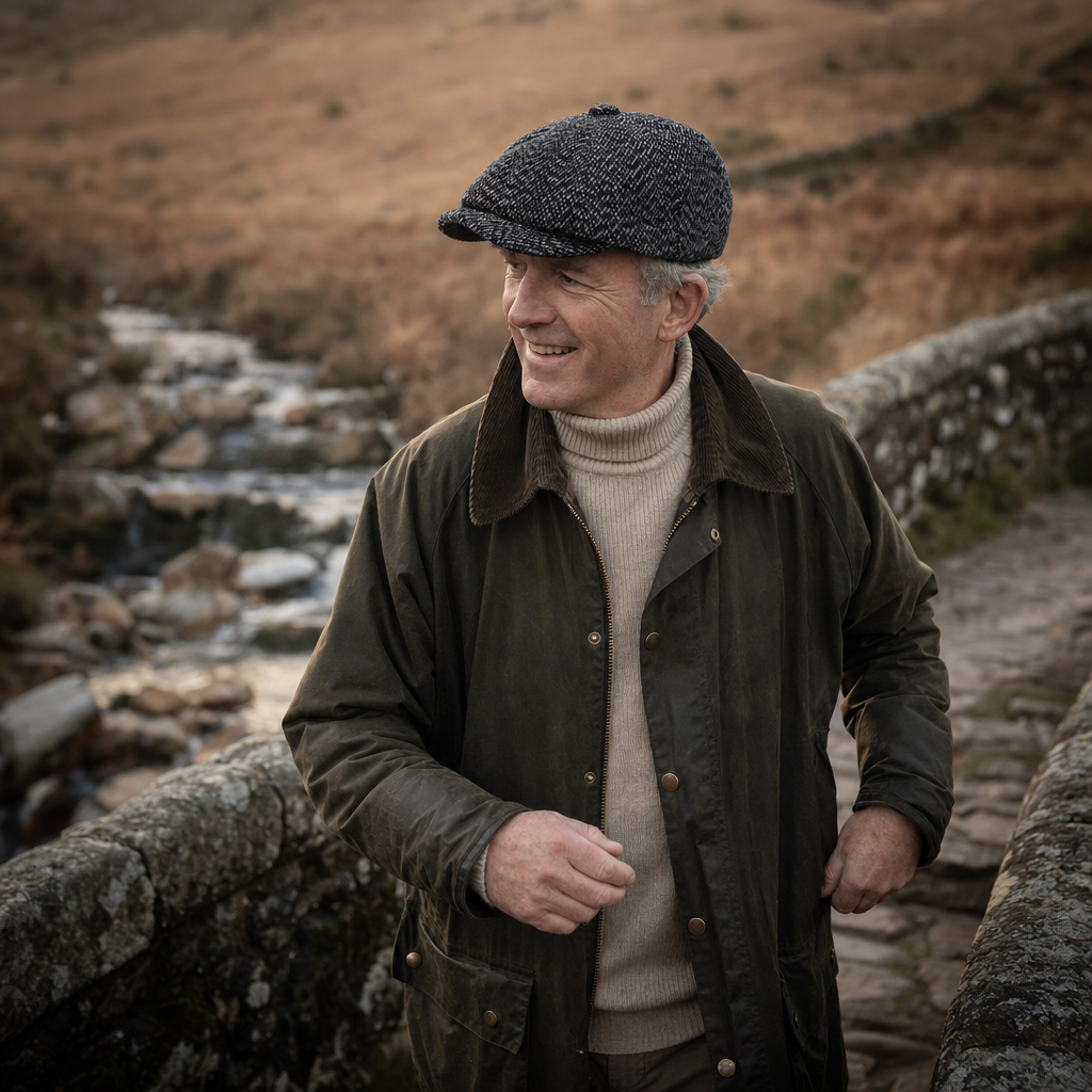 Tweed Newsboy Cap — KINVARA