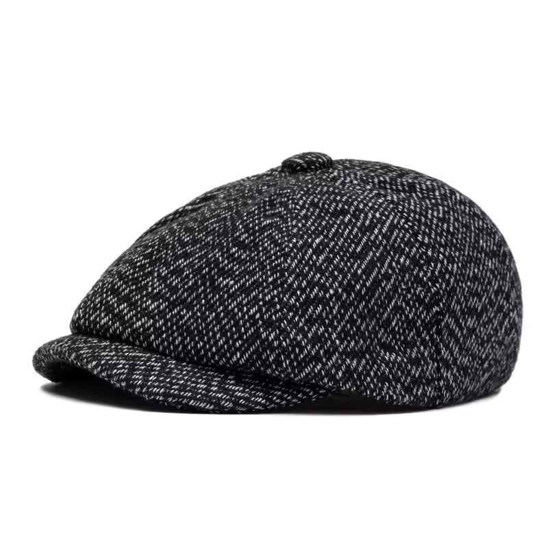 Tweed Newsboy Cap — KINVARA
