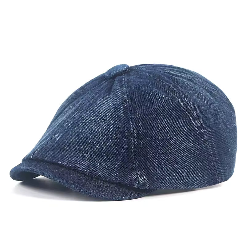 Denim Newsboy Cap — OUGHTERARD