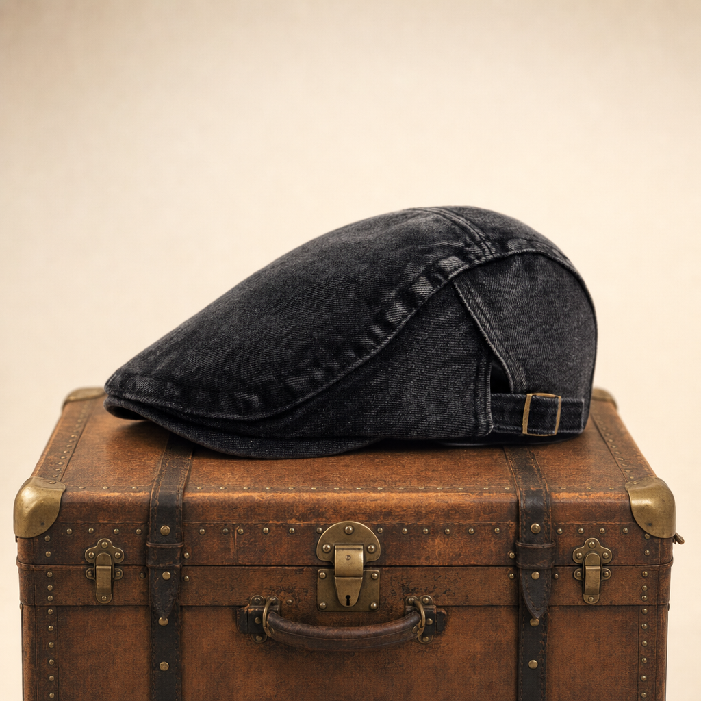 Stonewash Denim Cap — AVOCA