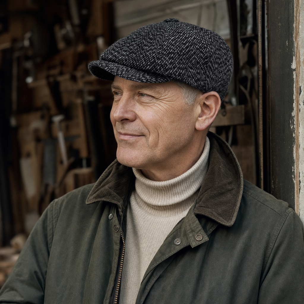Tweed Newsboy Cap — KINVARA