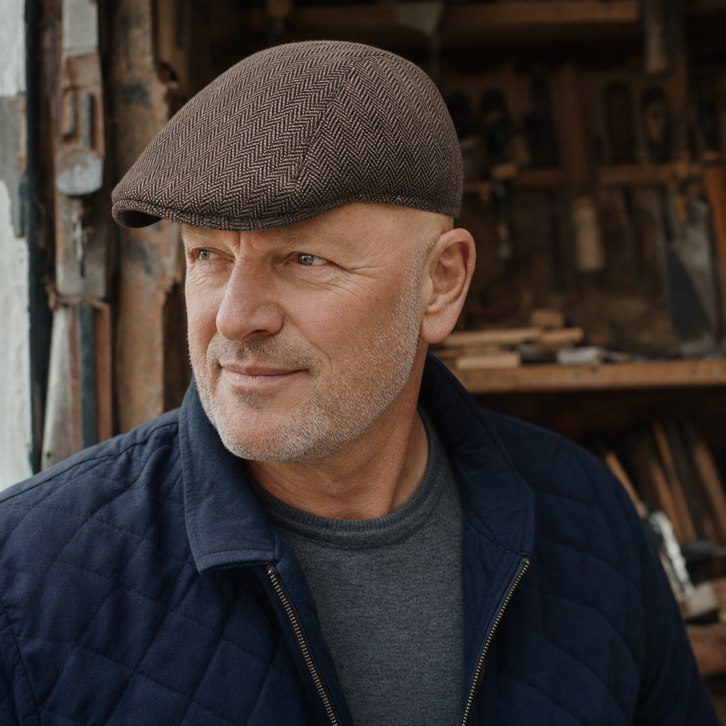 Herringbone Bush Cap — BUNCRANA