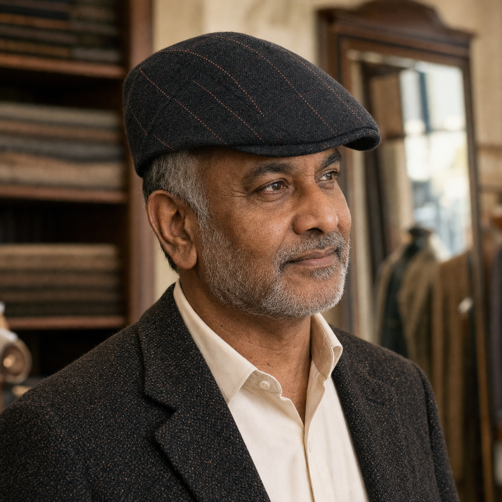 Pinstripe Herringbone Cap — ARDMORE