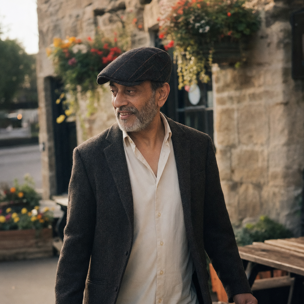 Pinstripe Herringbone Cap — ARDMORE