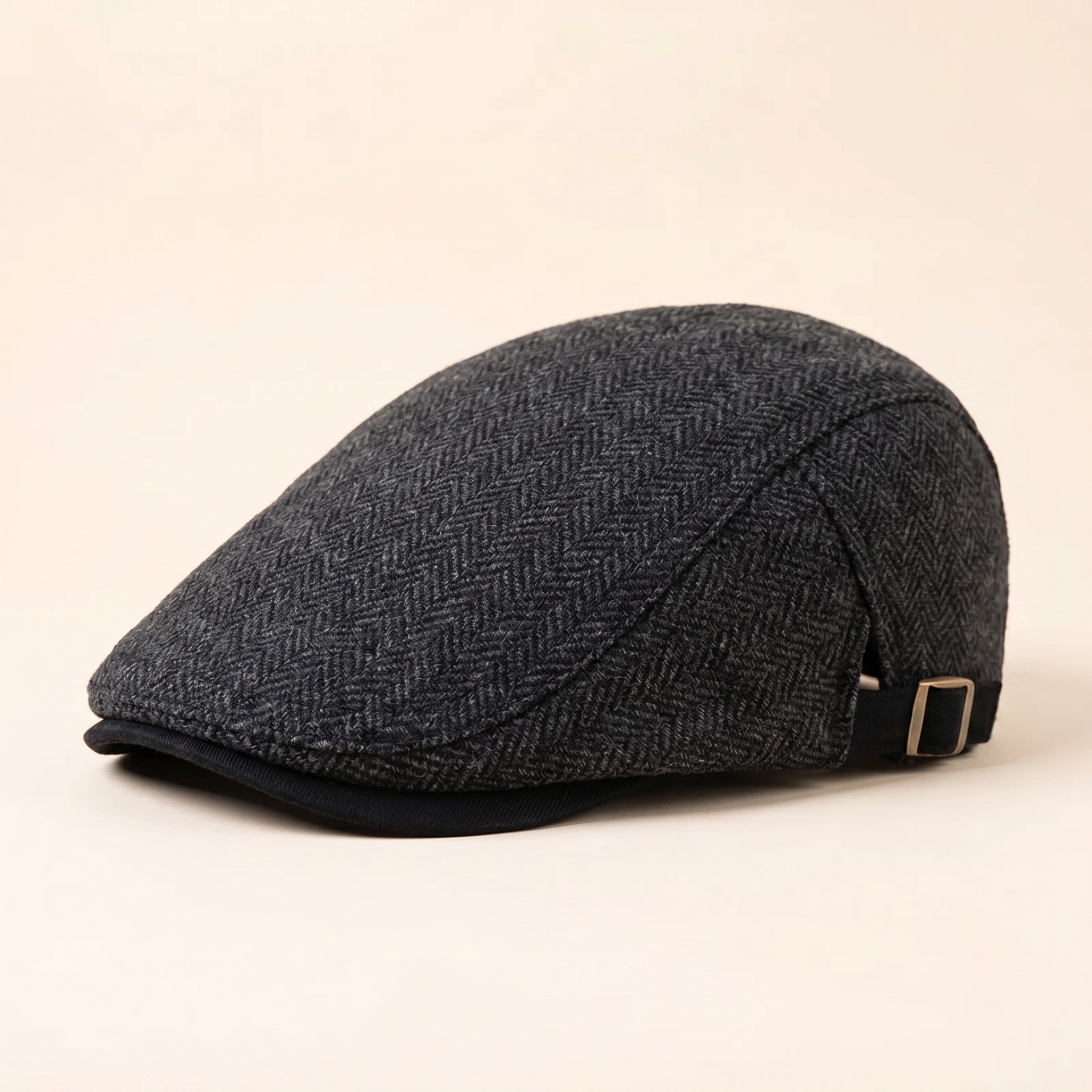 Herringbone Wool Driver Cap — GORTAHORK