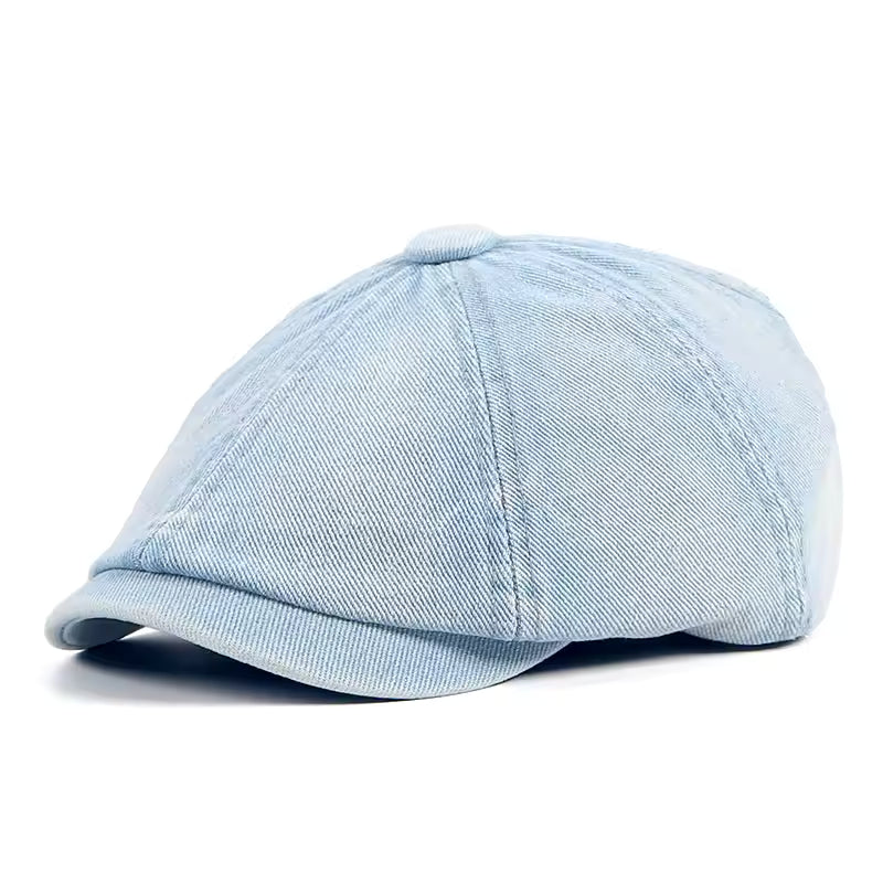 Denim Newsboy Cap — OUGHTERARD