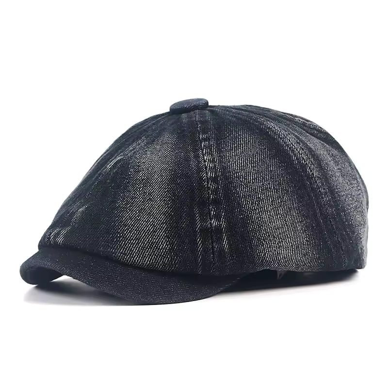 Denim Newsboy Cap — OUGHTERARD