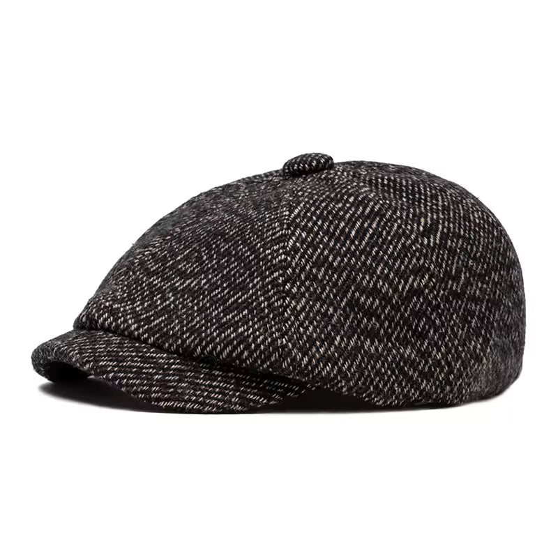 Tweed Newsboy Cap — KINVARA