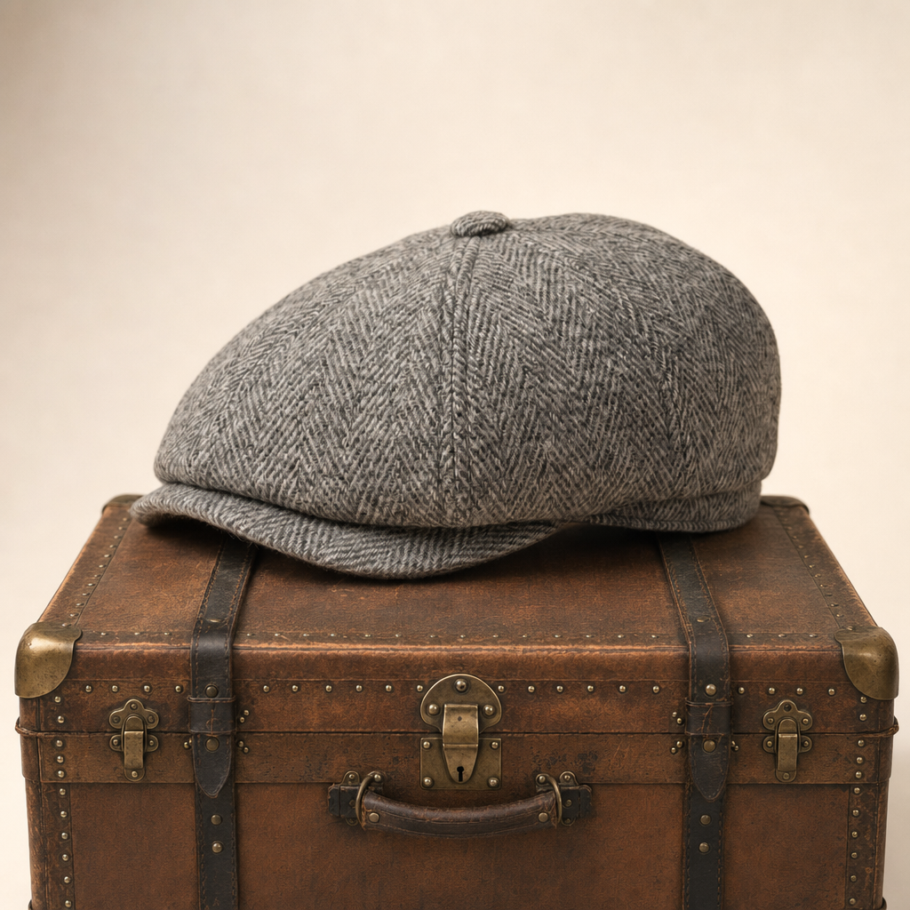 Herringbone Earflap Cap — NEWPORT