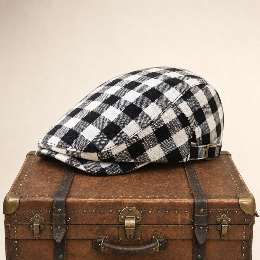 Wool Herringbone Flat Cap — TULLOW