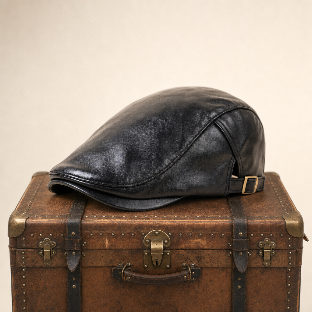 Leather Driver Cap — FOXFORD