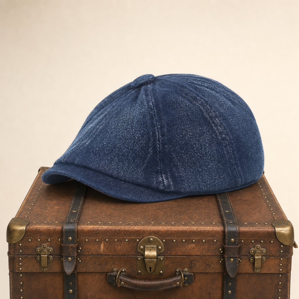 Denim Newsboy Cap — OUGHTERARD