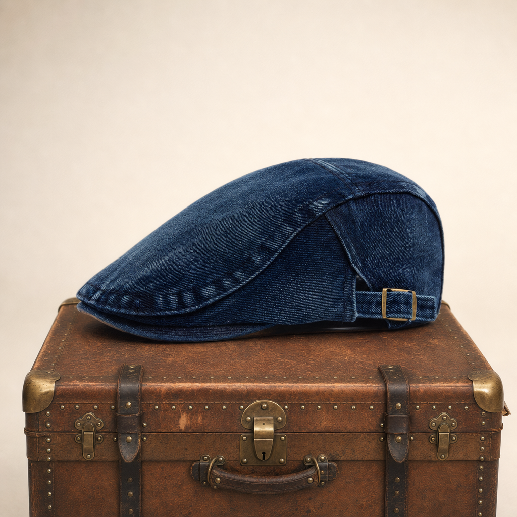 Stonewash Denim Cap — AVOCA