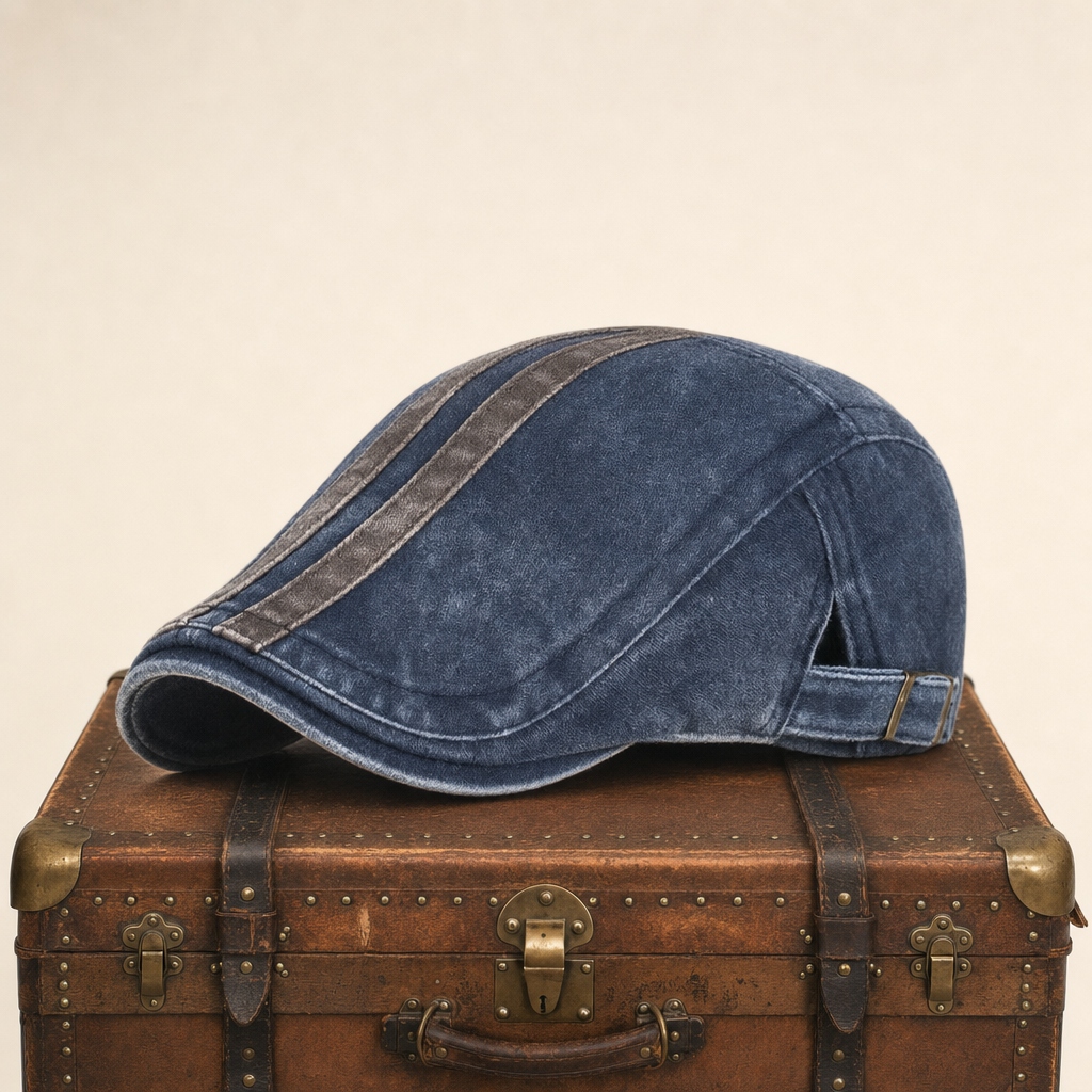 Denim Strip Cap — BANTRY