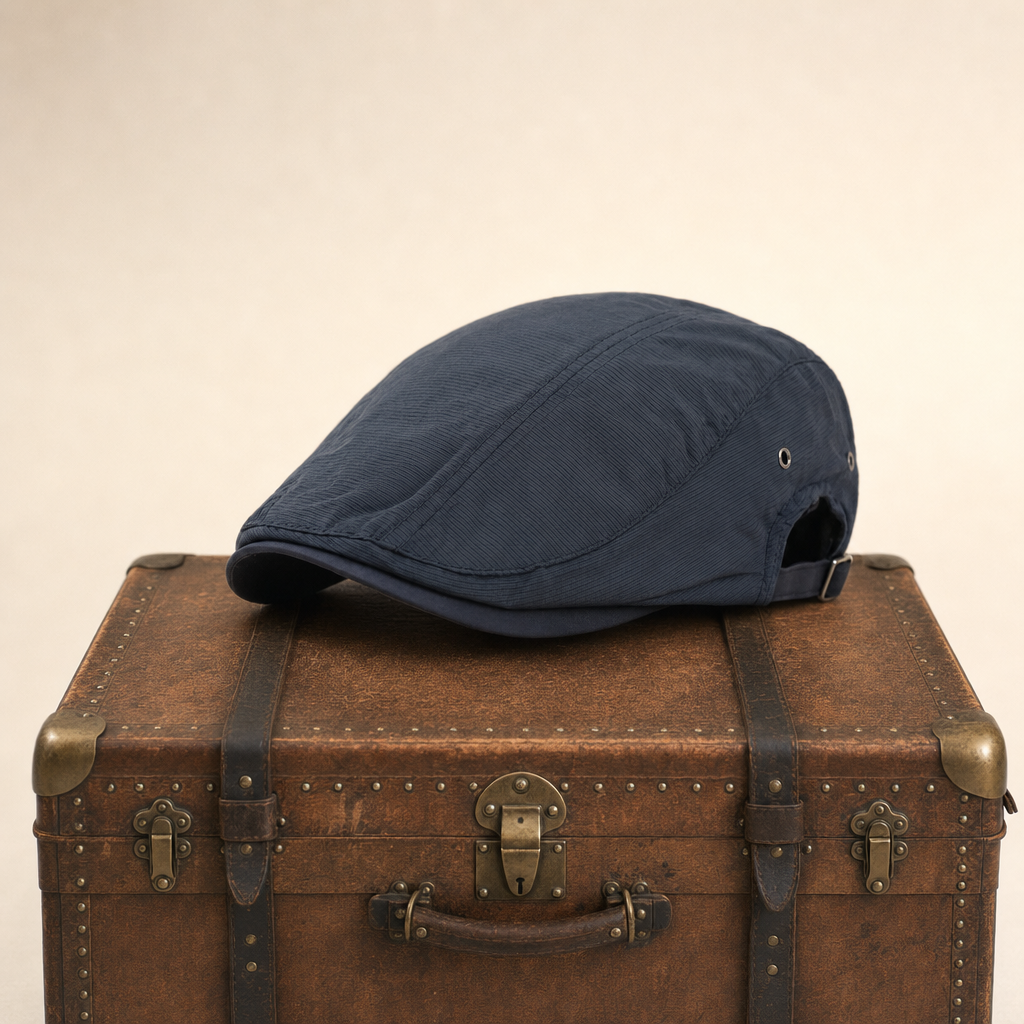 Pinstripe Cotton Cap — LISTOWEL