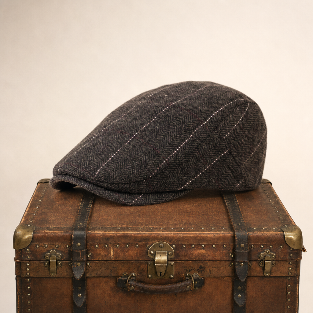 Pinstripe Herringbone Cap — GALWAY