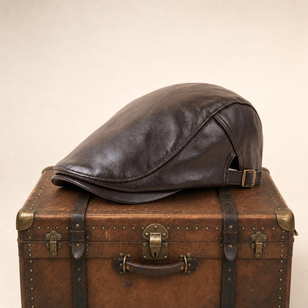 Leather Driver Cap — FOXFORD