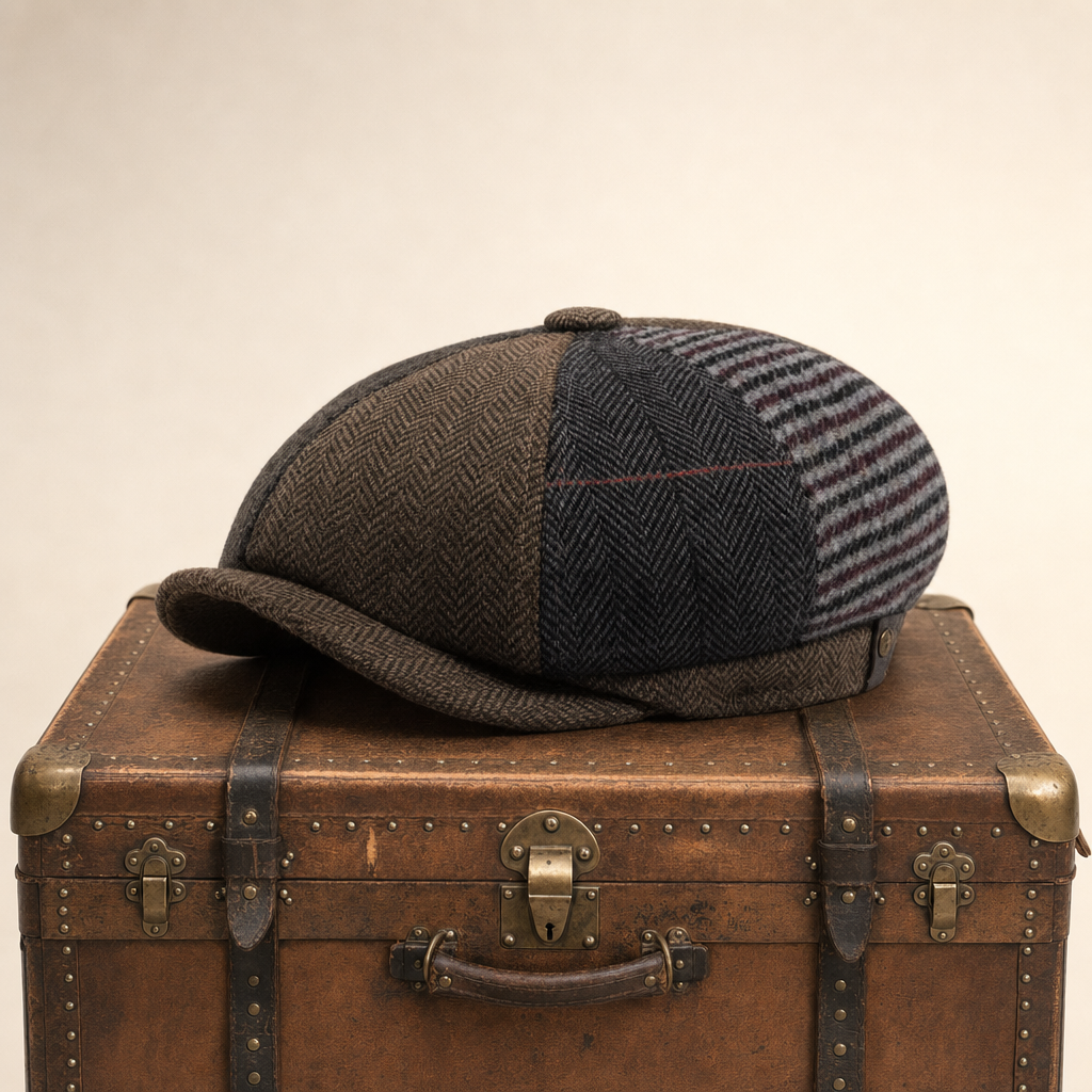 Wool Patchwork Cap — CALLAN
