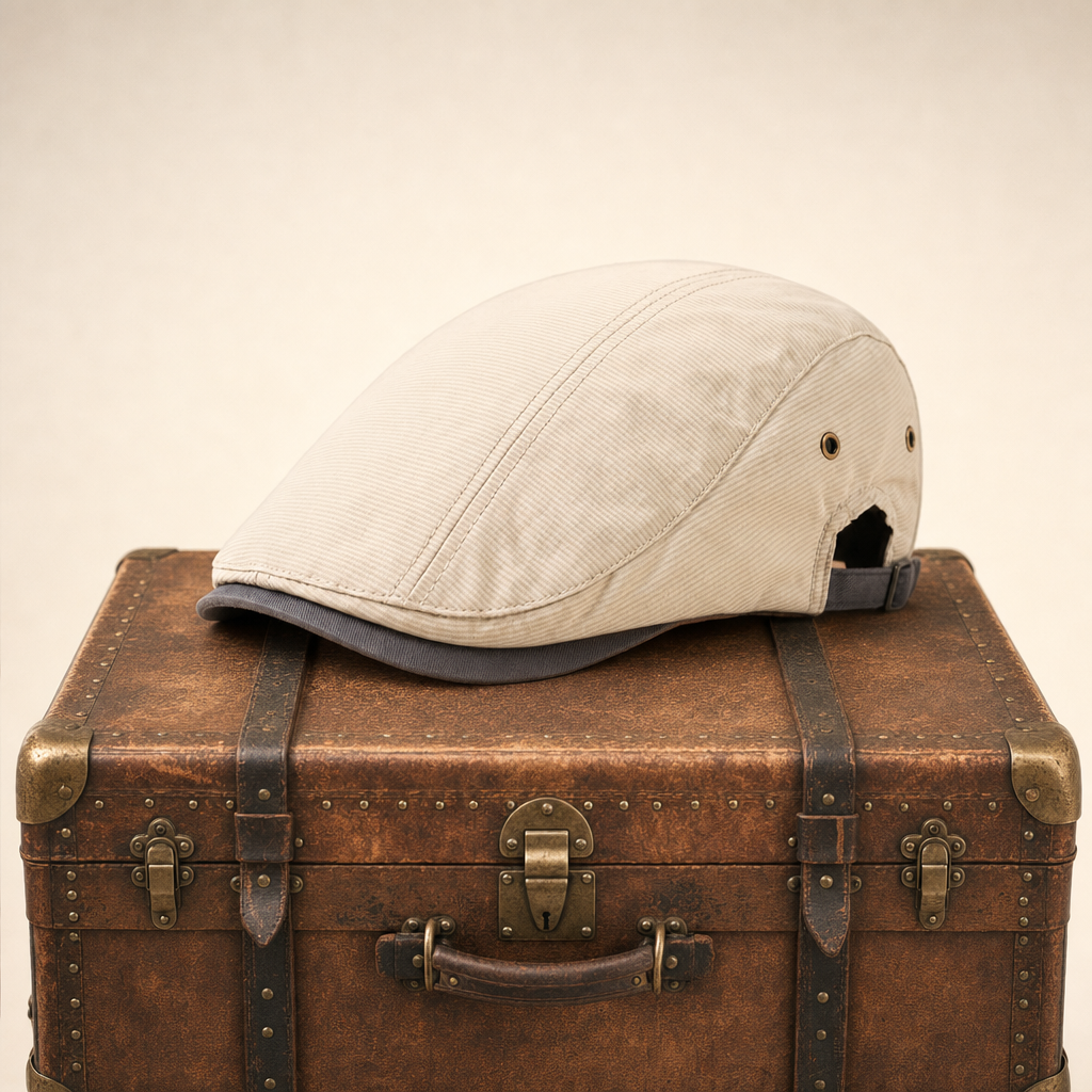 Pinstripe Cotton Cap — LISTOWEL